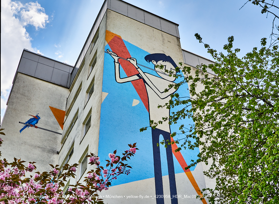 05.05.2023 - Graffiti am Karl-Marx-Ring 75 in Neuperlach